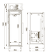 Холодильна шафа Polair CM114-S (двокамерний)