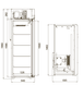 Холодильный шкаф Polair CV110-Sm-Alu (двухкамернный)