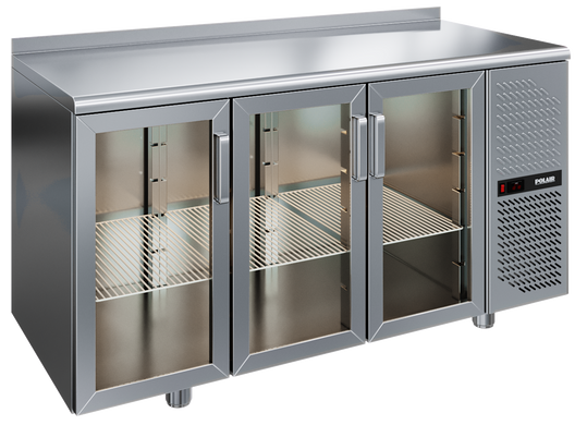Холодильний стіл Polair TD3 GN-G (троє дверей скло)