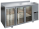 Холодильний стіл Polair TD3 GN-G (троє дверей скло)