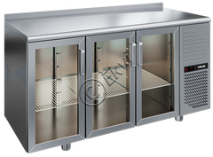Холодильный стол Polair TD3-G (три двери стекло)