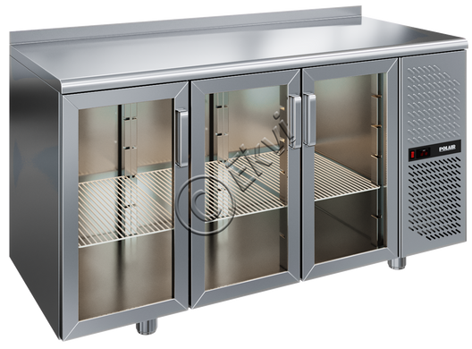 Холодильний стіл Polair TD3-G (троє дверей скло)