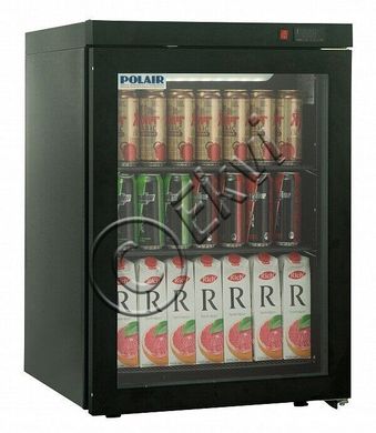 Холодильна шафа Polair DM102 -BRAVO в чорному кольорі з замком